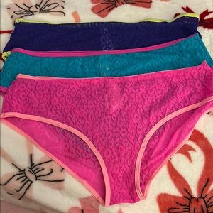 Victoria’s Secret Colorful Lace Panties Set